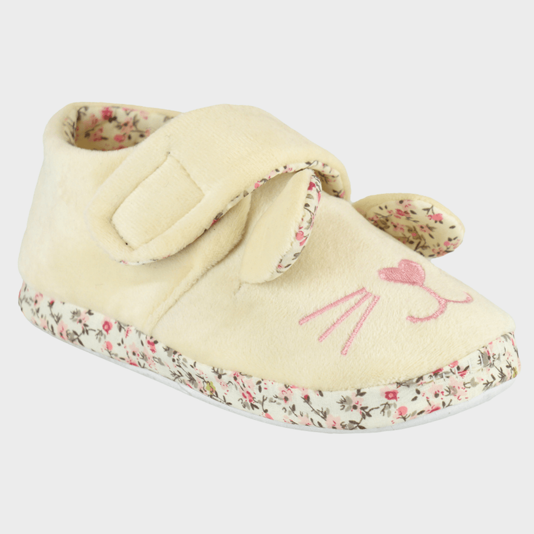 Kids Cream Bunny Slipper from You Know Who's