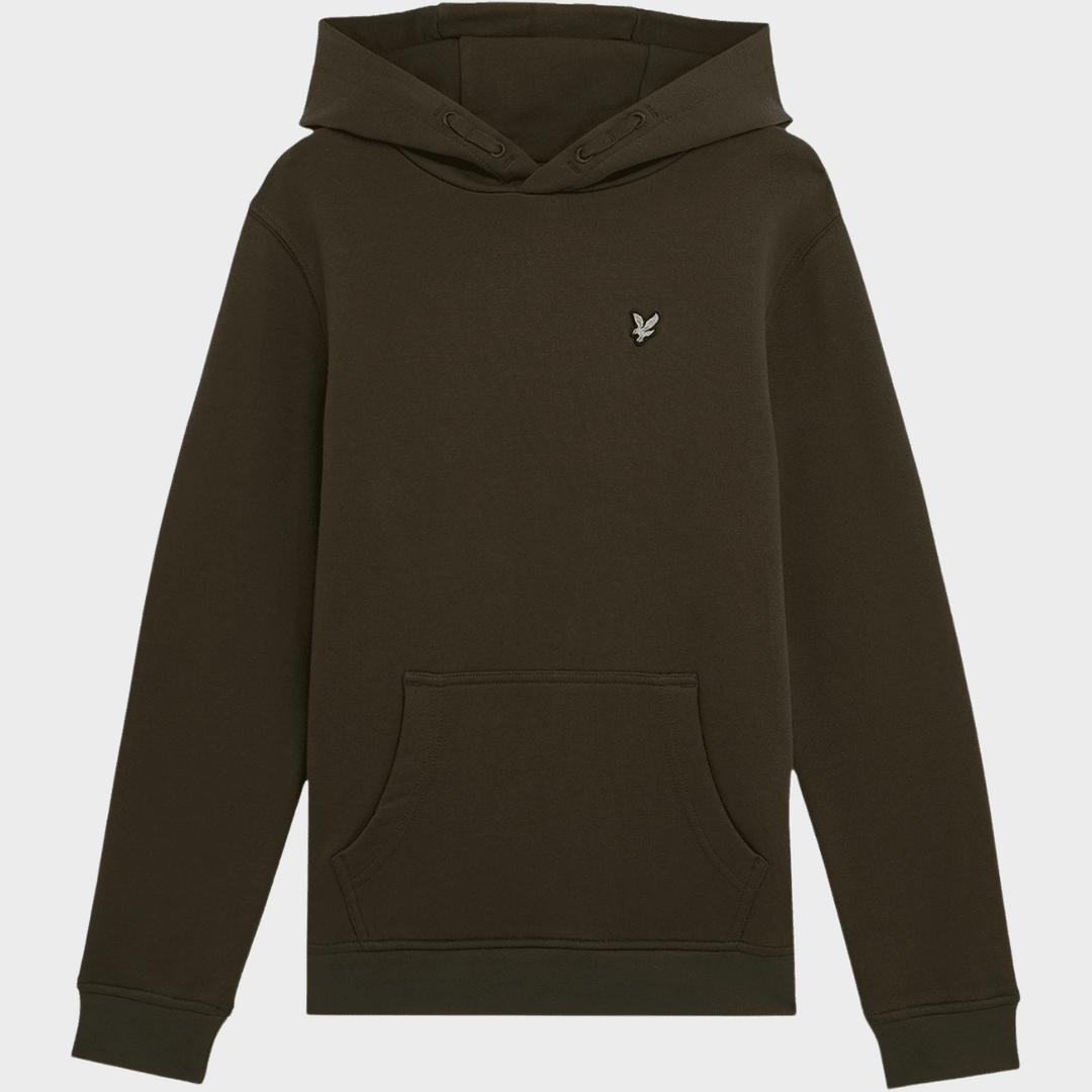 Kids Dark Green Lyle and Scott Logo Hoodie from You Know Who's