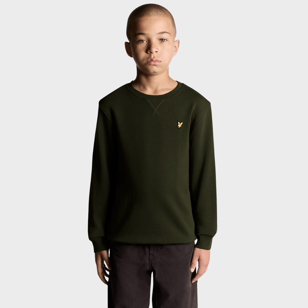 Kids Dark Green Lyle and Scott Logo Sweatshirt from You Know Who's