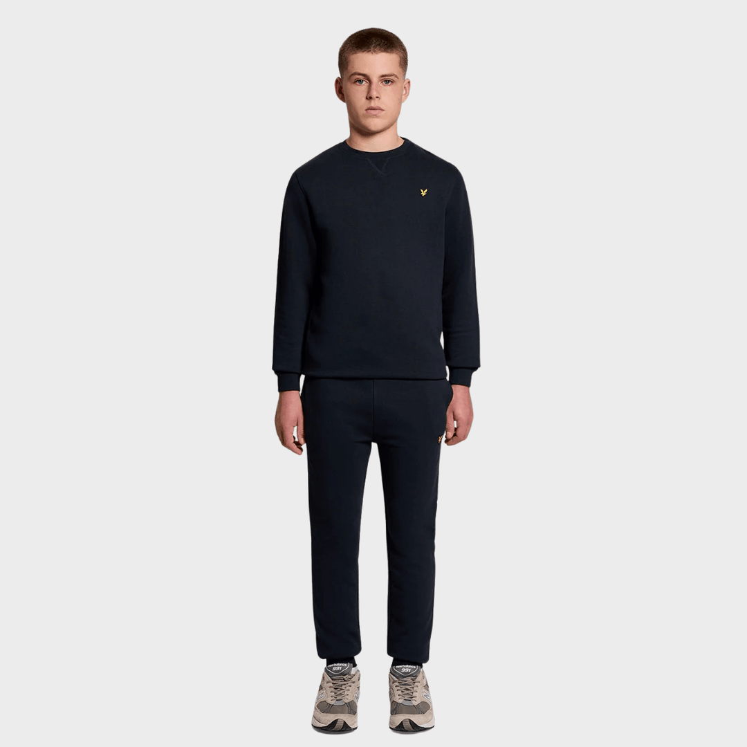 Kids Dark Navy Lyle and Scott Logo Joggers from You Know Who's