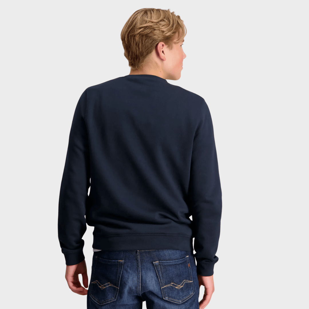 Kids Dark Navy Lyle and Scott Tonal Badge Sweater from You Know Who's