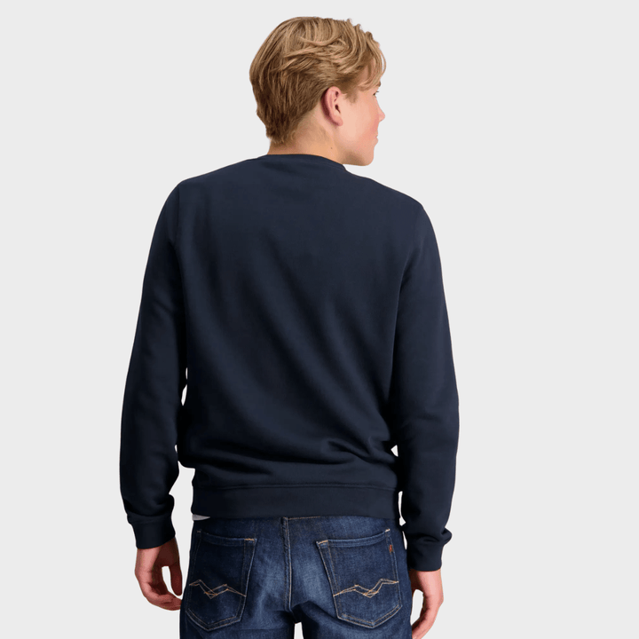 Kids Dark Navy Lyle and Scott Tonal Badge Sweater from You Know Who's