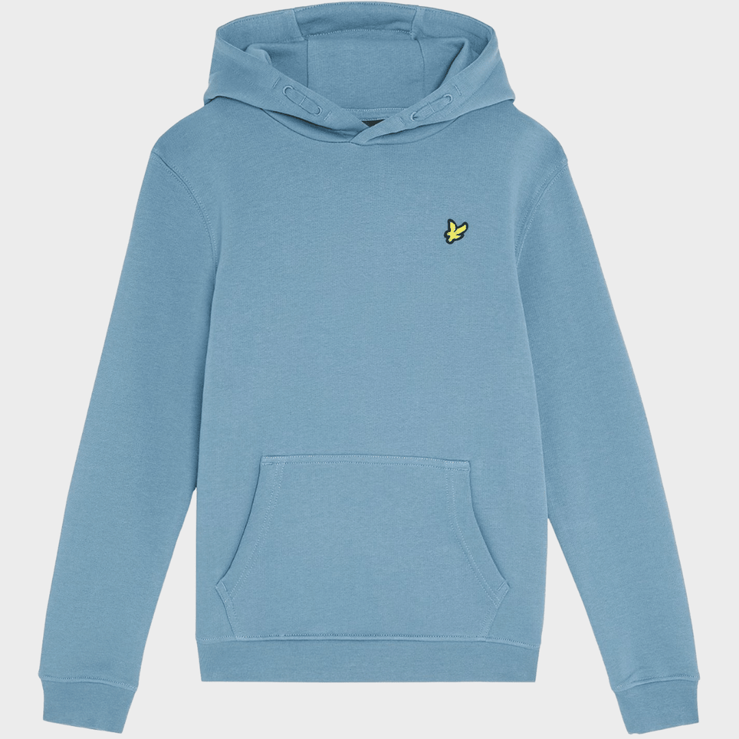 Kids Denim Blue Lyle and Scott Logo Hoodie from You Know Who's