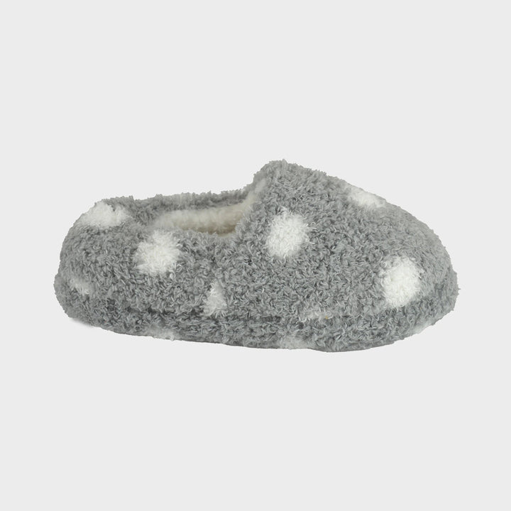 Kids Fleece Spot Slipper from You Know Who's