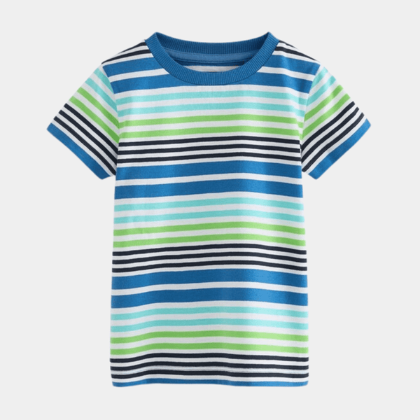 Kids Green Stripe T-shirt from You Know Who's