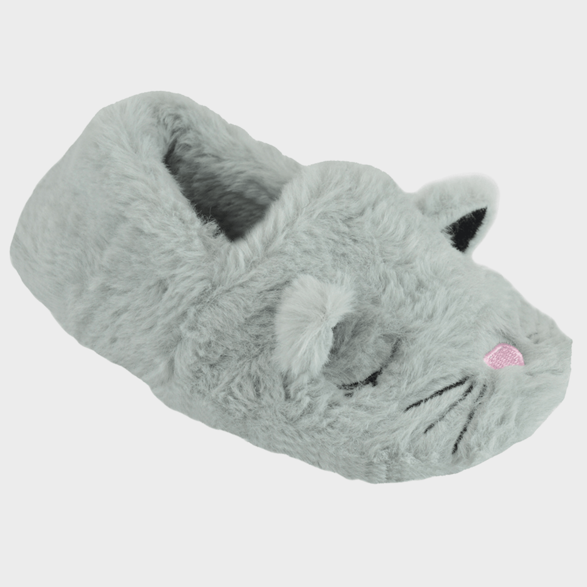 Kids Grey Cat Slipper from You Know Who's