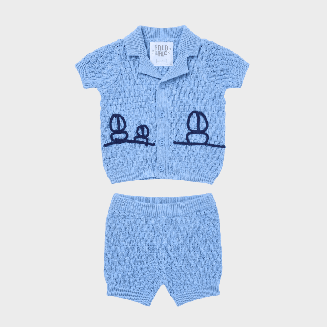 Kids Knitted Boat Short Set from You Know Who's