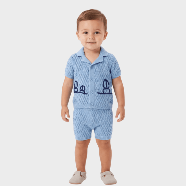Kids Knitted Boat Short Set from You Know Who's
