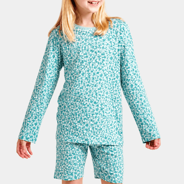 Kids Leopard Green Treat Bamboo Pjs from You Know Who's