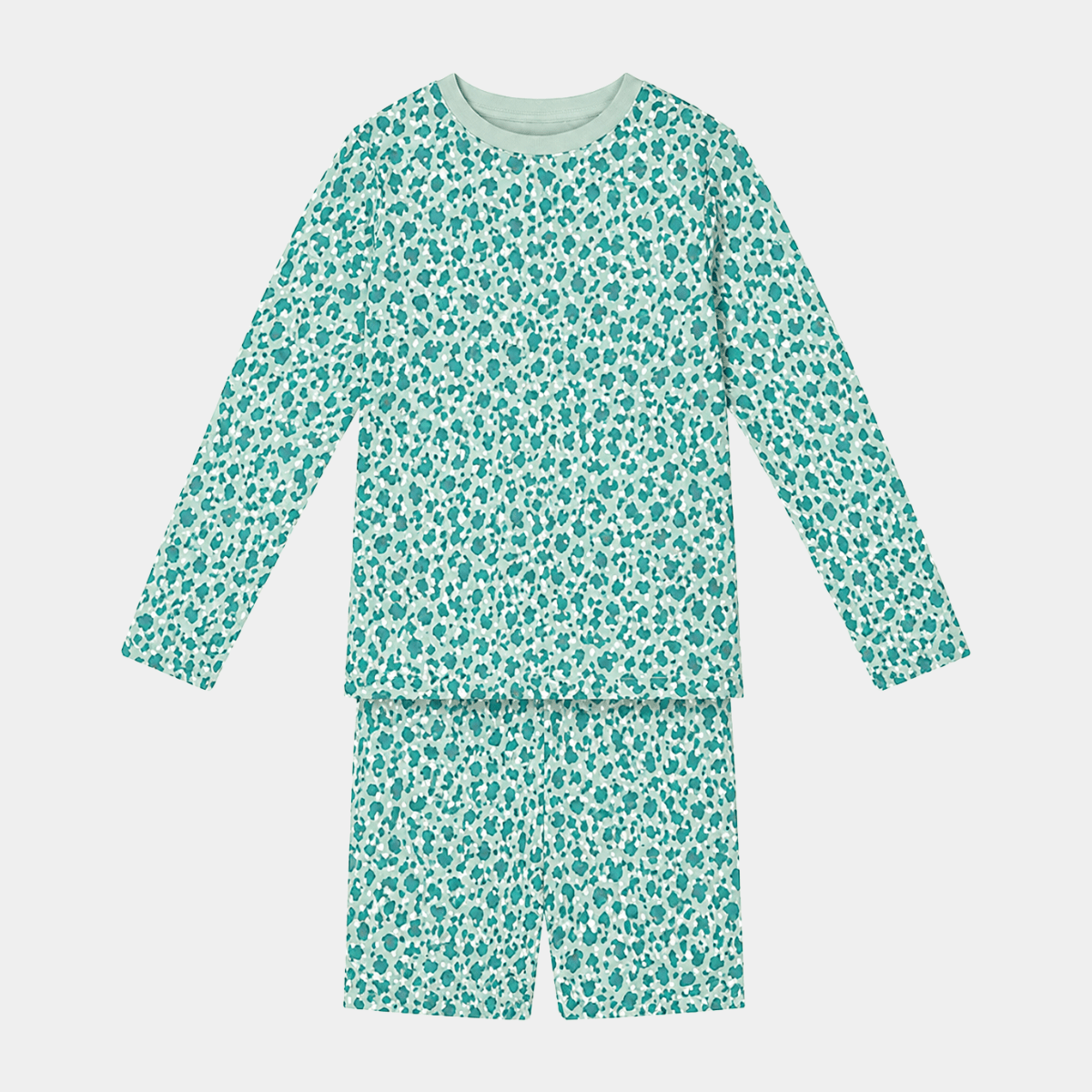 Kids Leopard Green Treat Bamboo Pjs from You Know Who's
