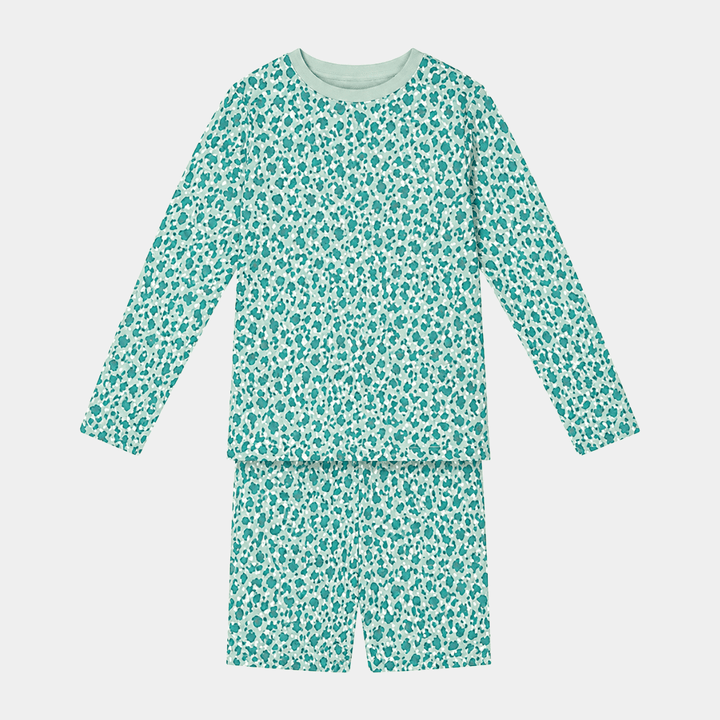 Kids Leopard Green Treat Bamboo Pjs from You Know Who's