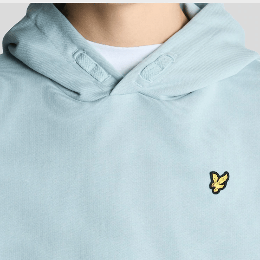 Kids Light Blue Lyle and Scott Logo Hoodie from You Know Who's