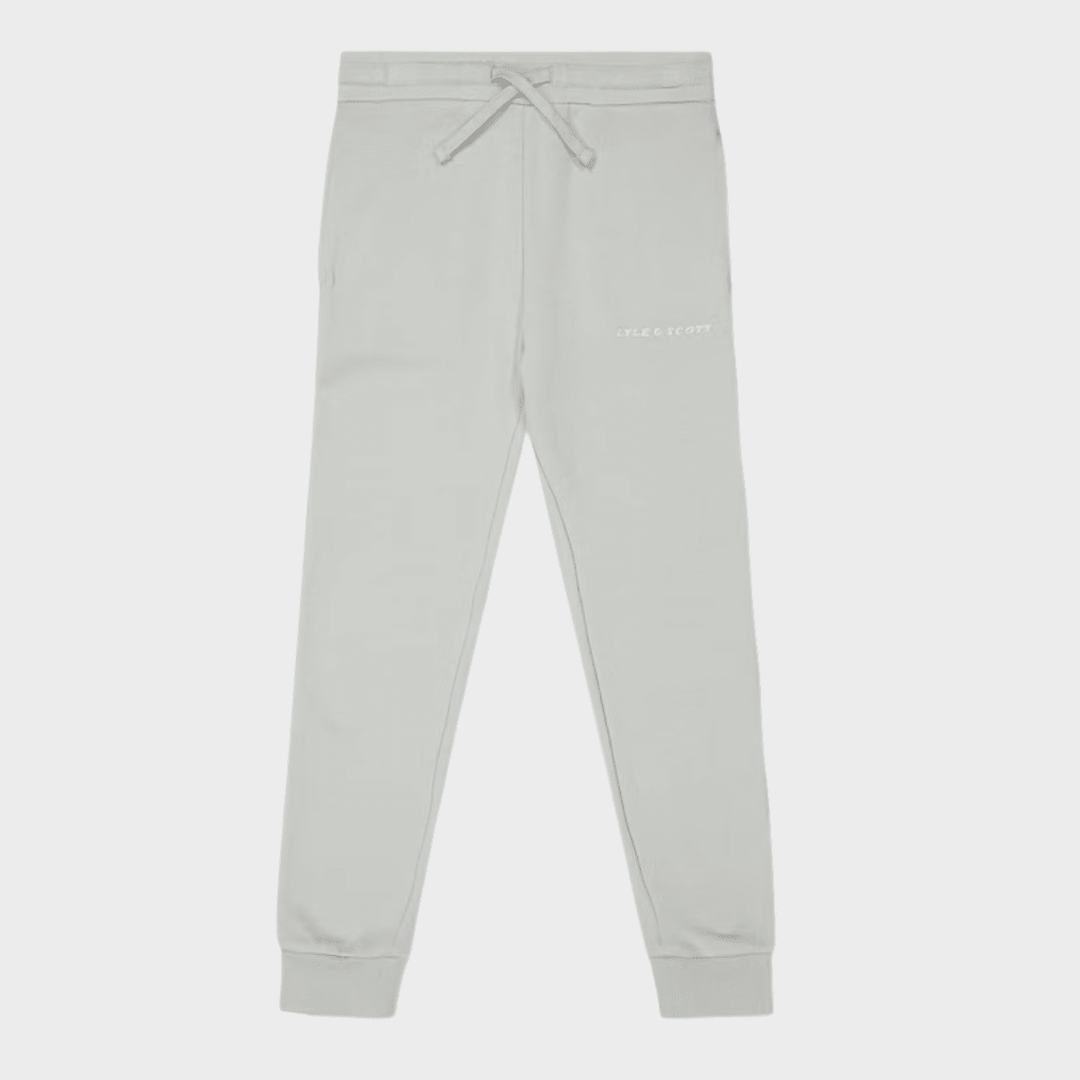 Kids Light Grey Lyle and Scott Text Joggers from You Know Who's