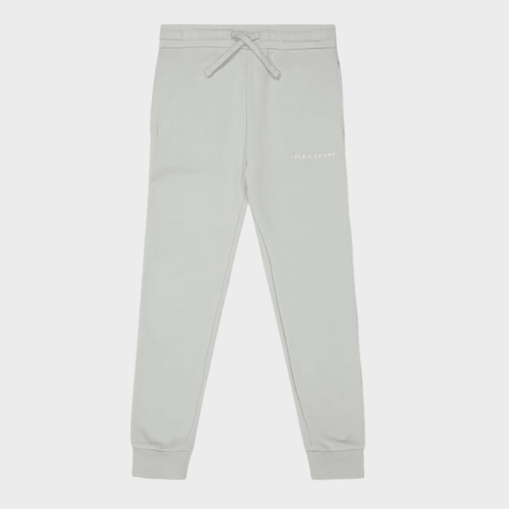 Kids Light Grey Lyle and Scott Text Joggers from You Know Who's