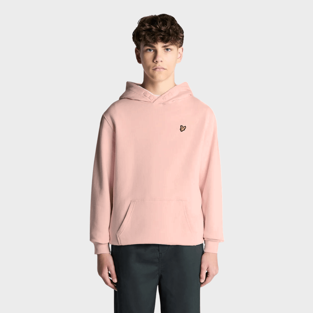 Kids Light Pink Lyle and Scott Logo Hoodie from You Know Who's