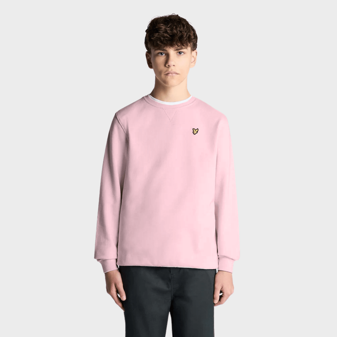 Kids Light Pink Lyle and Scott Logo Sweatshirt from You Know Who's