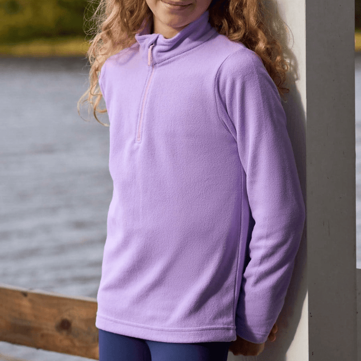 Kids Lilac 1/4 Zip Fleece from You Know Who's