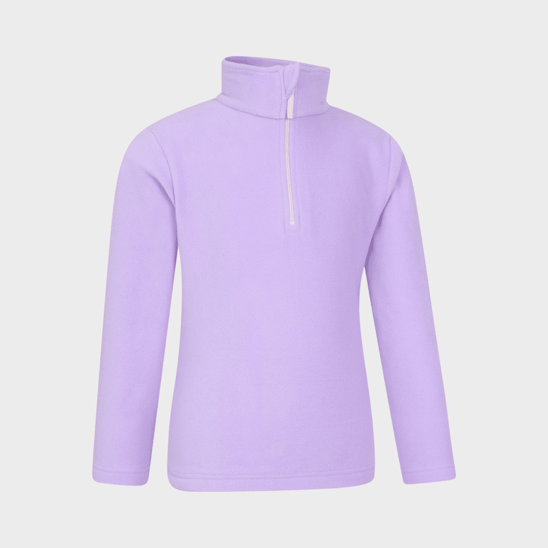 Kids Lilac 1/4 Zip Fleece from You Know Who's
