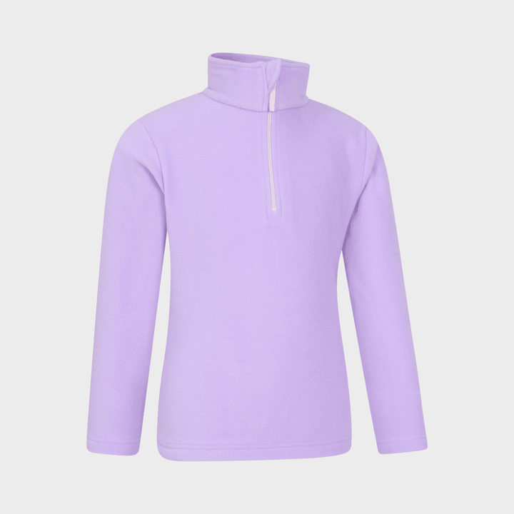 Kids Lilac 1/4 Zip Fleece from You Know Who's