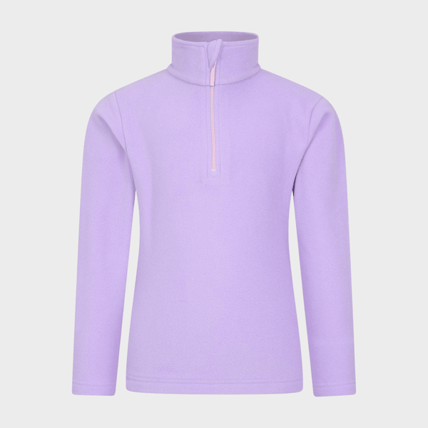 Kids Lilac 1/4 Zip Fleece from You Know Who's