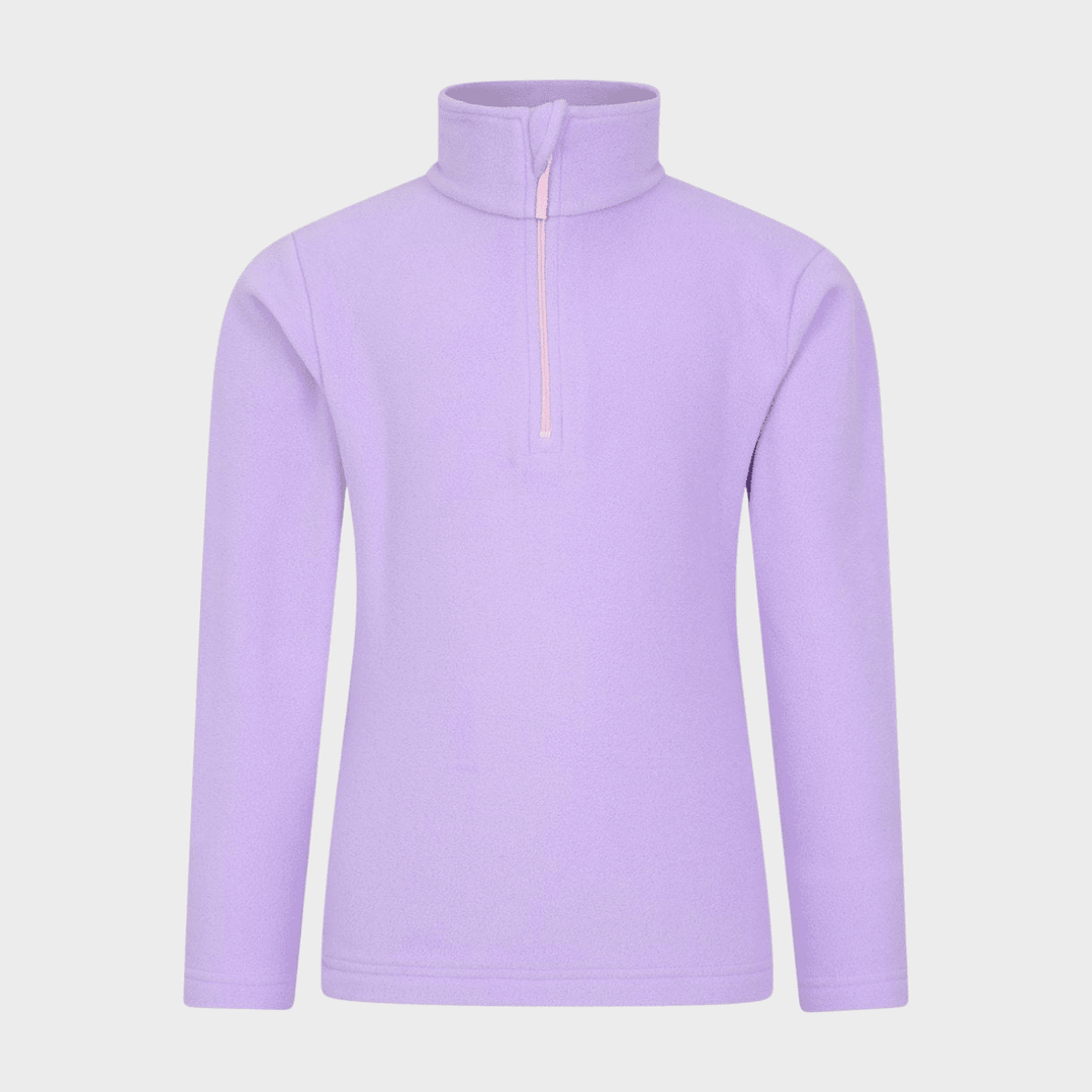 Kids Lilac 1/4 Zip Fleece from You Know Who's