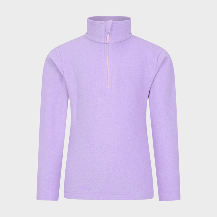 Kids Lilac 1/4 Zip Fleece from You Know Who's