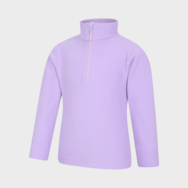 Kids Lilac 1/4 Zip Fleece from You Know Who's