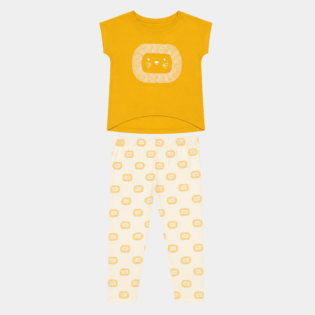 Kids Lion Green Treat Bamboo Pjs from You Know Who's