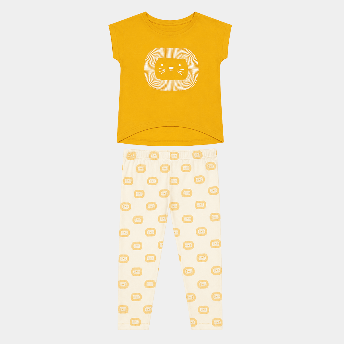 Kids Lion Green Treat Bamboo Pjs from You Know Who's