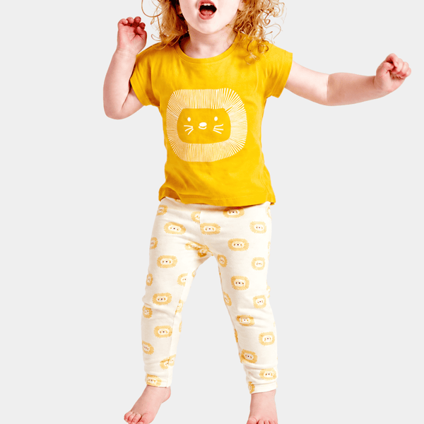 Kids Lion Green Treat Bamboo Pjs from You Know Who's