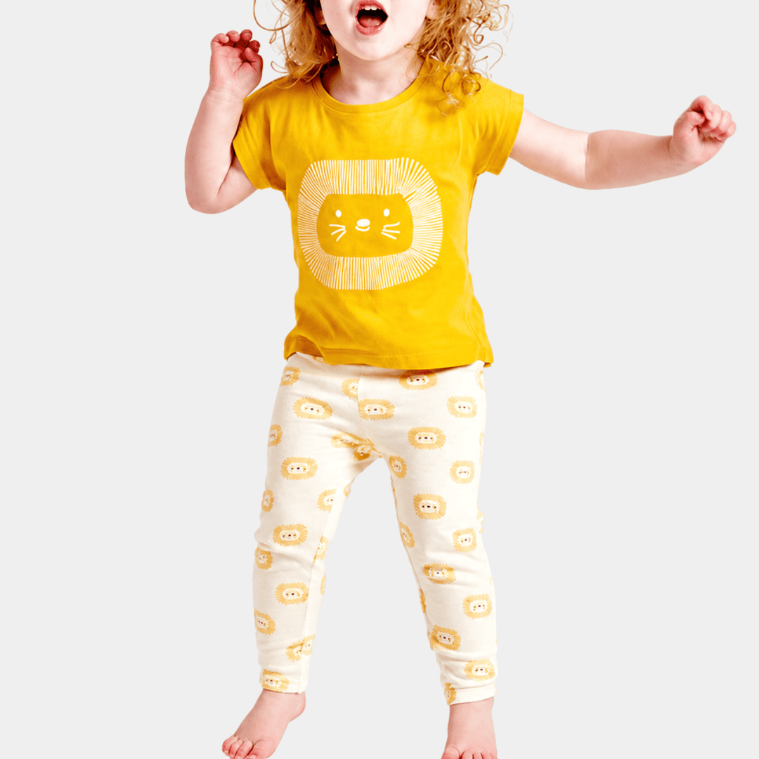 Kids Lion Green Treat Bamboo Pjs from You Know Who's