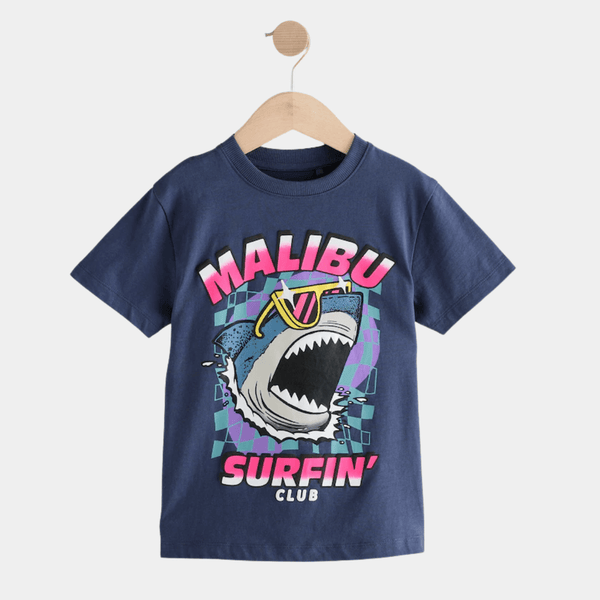 Kids Malibu Shark Surfing T-shirt from You Know Who's
