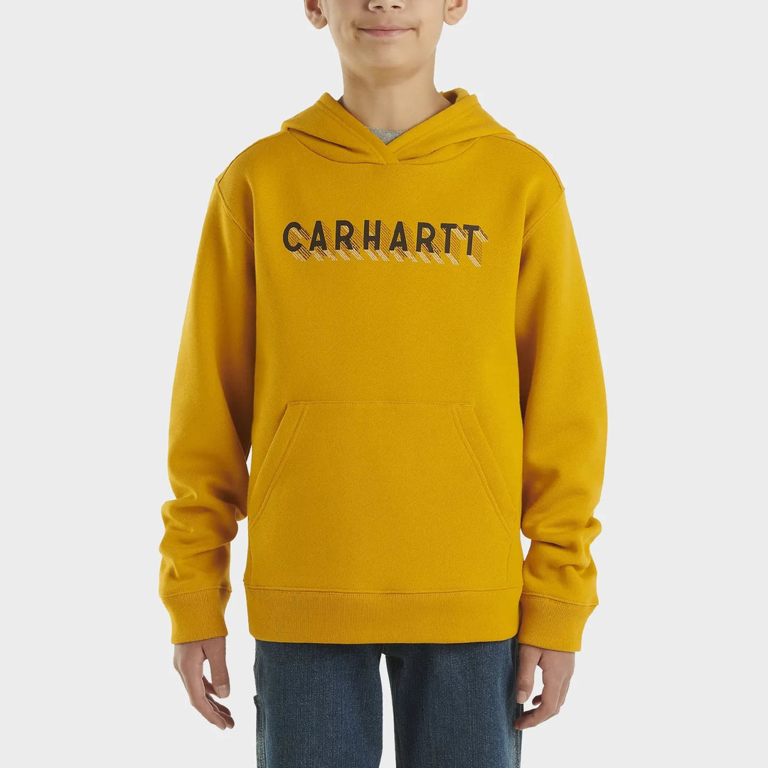 Kids Mustard Carhartt Text Hoodie from You Know Who's