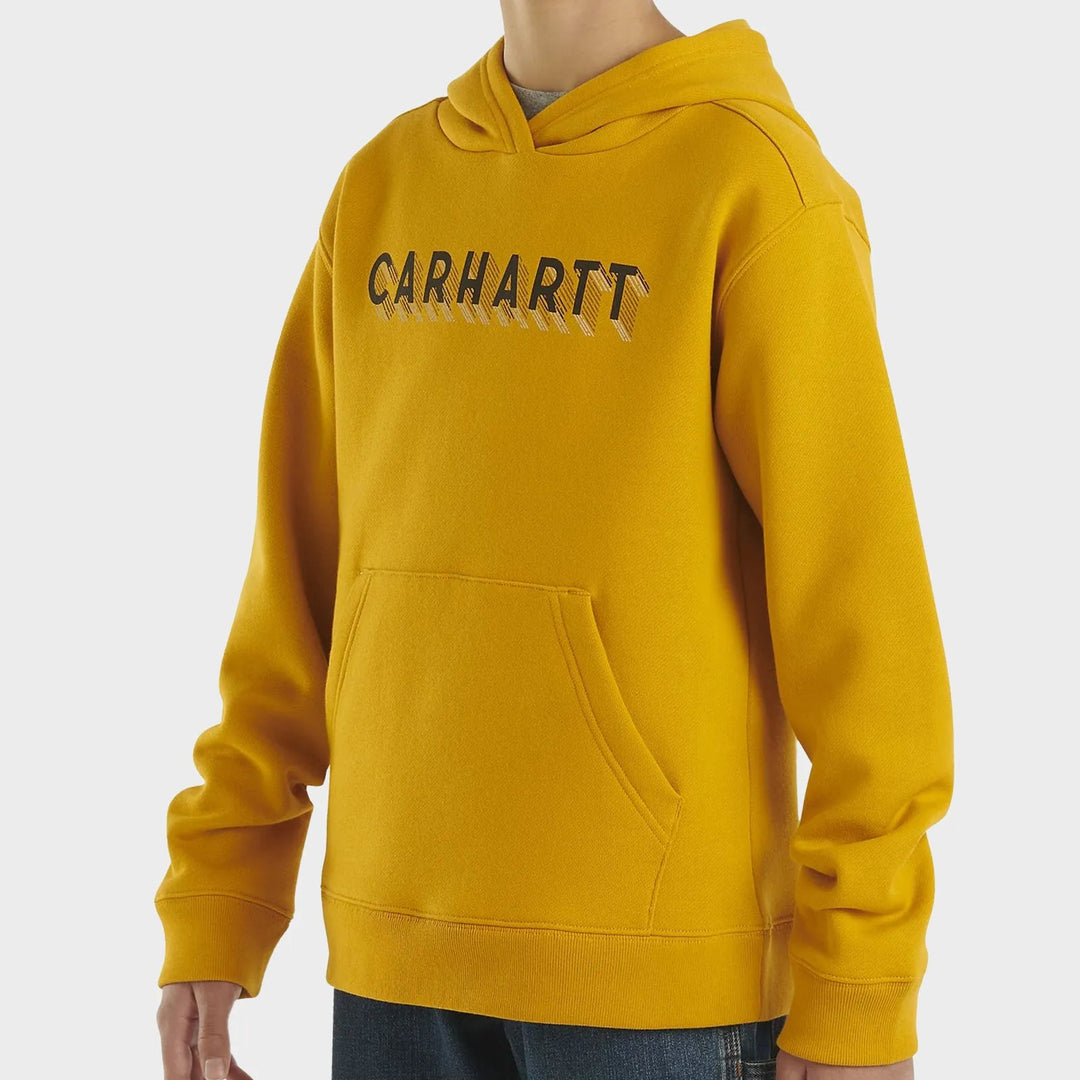 Kids Mustard Carhartt Text Hoodie from You Know Who's