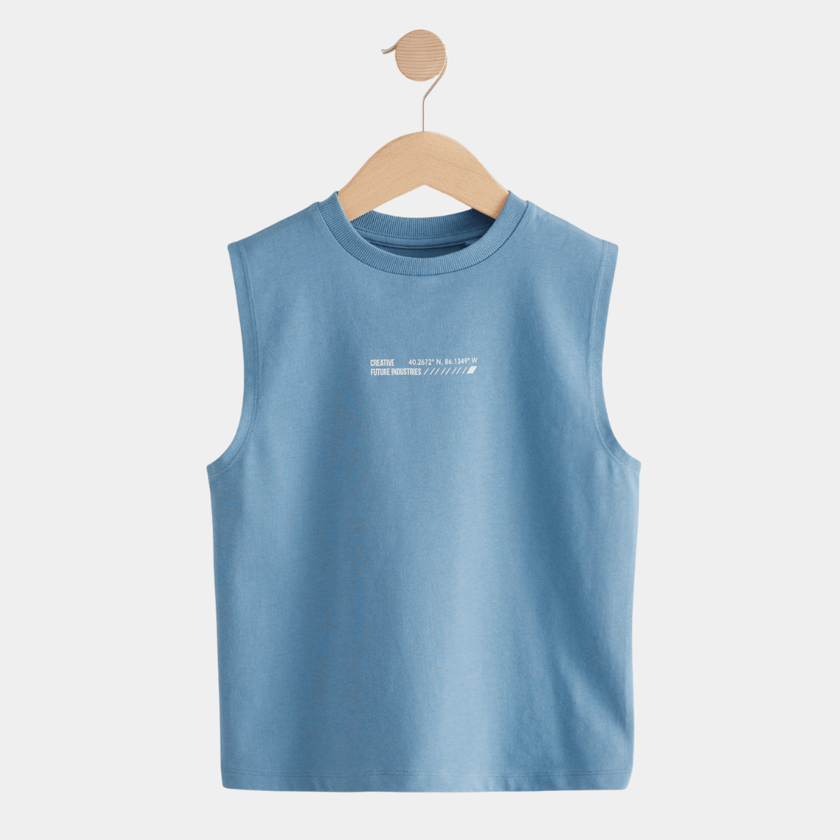 Kids Navy Printed Crew Neck Vest from You Know Who's