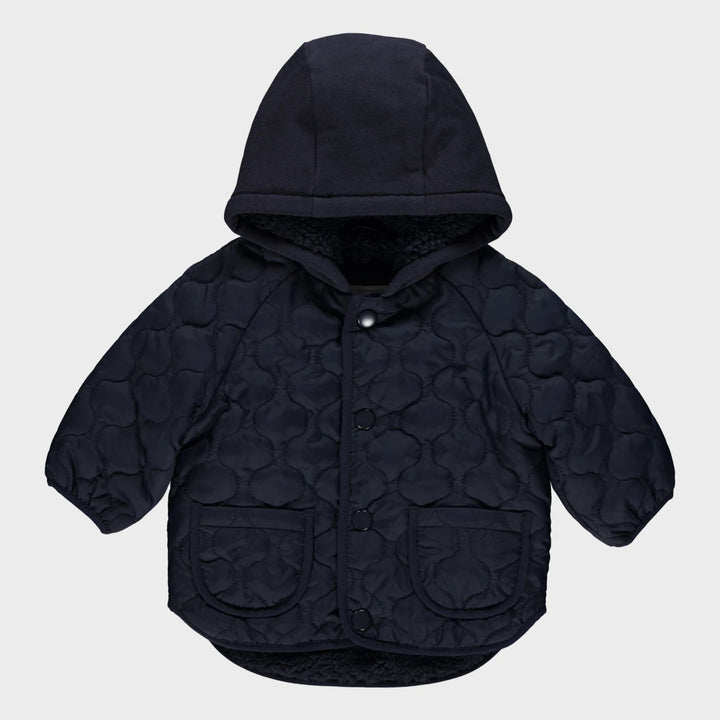 Kids Navy Quilted Jacket from You Know Who's