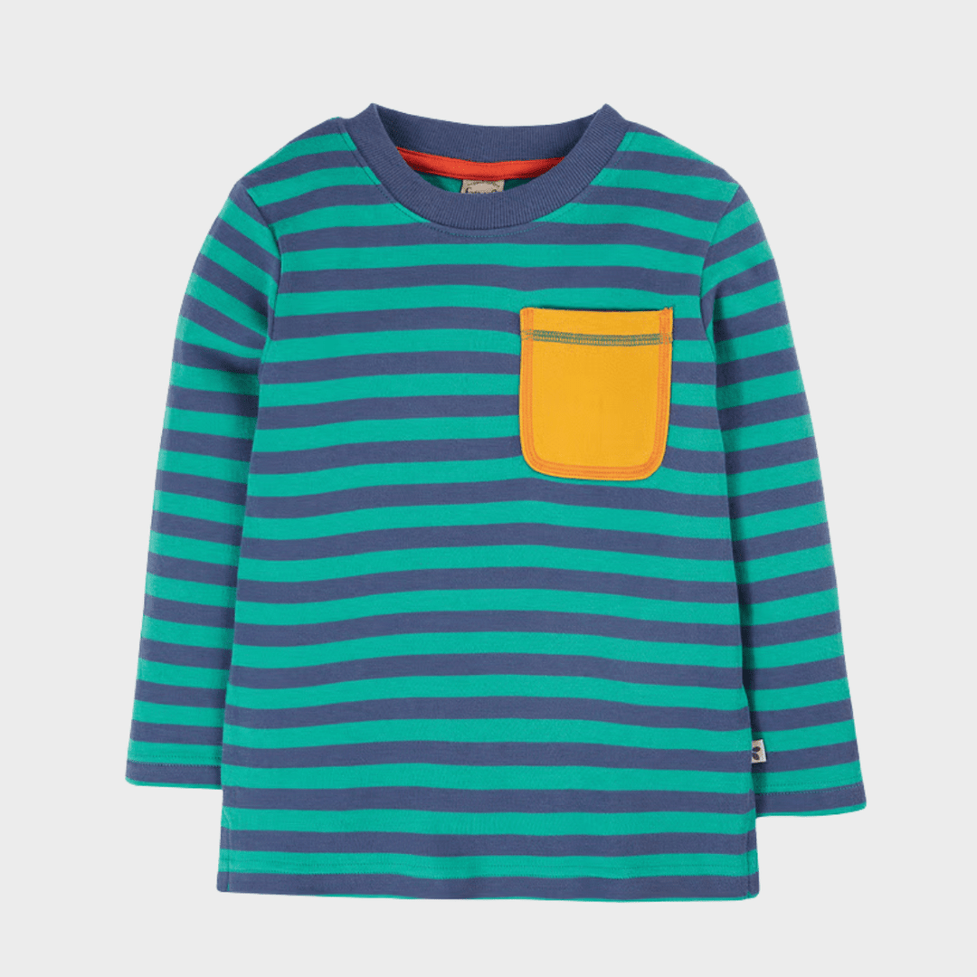 Kids Navy Stripe Frugi Top from You Know Who's