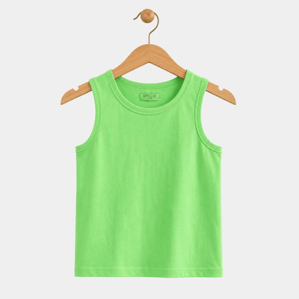 Kids Neon Green Tank Vest from You Know Who's