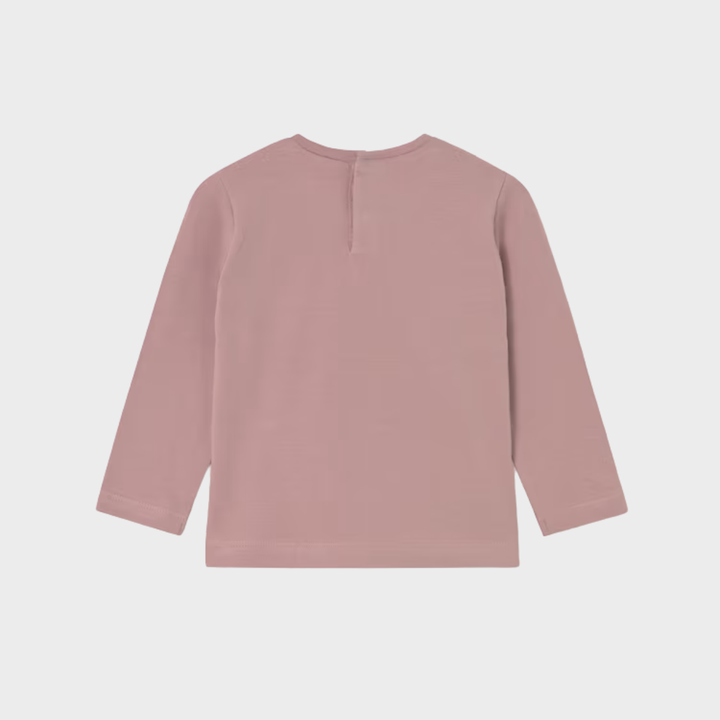 Kids Pink Bow and Glitter Printed Top (6M - 4Y) from You Know Who's