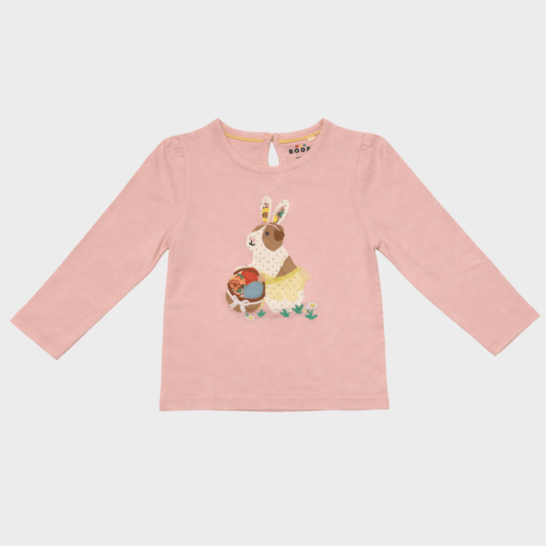 Kids Pink Rabbit Boden Top from You Know Who's