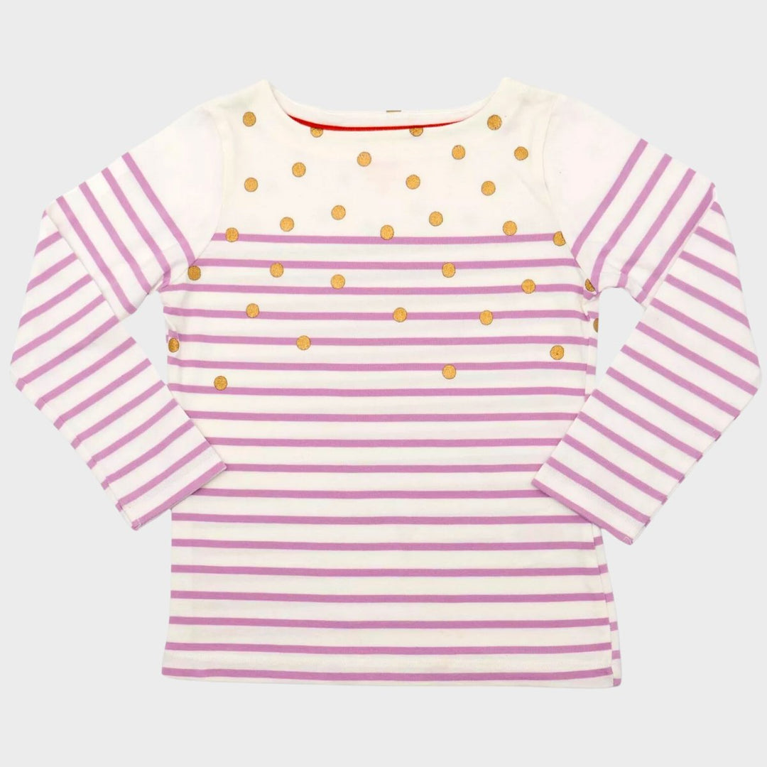 Kids Pink Stripe Top from You Know Who's