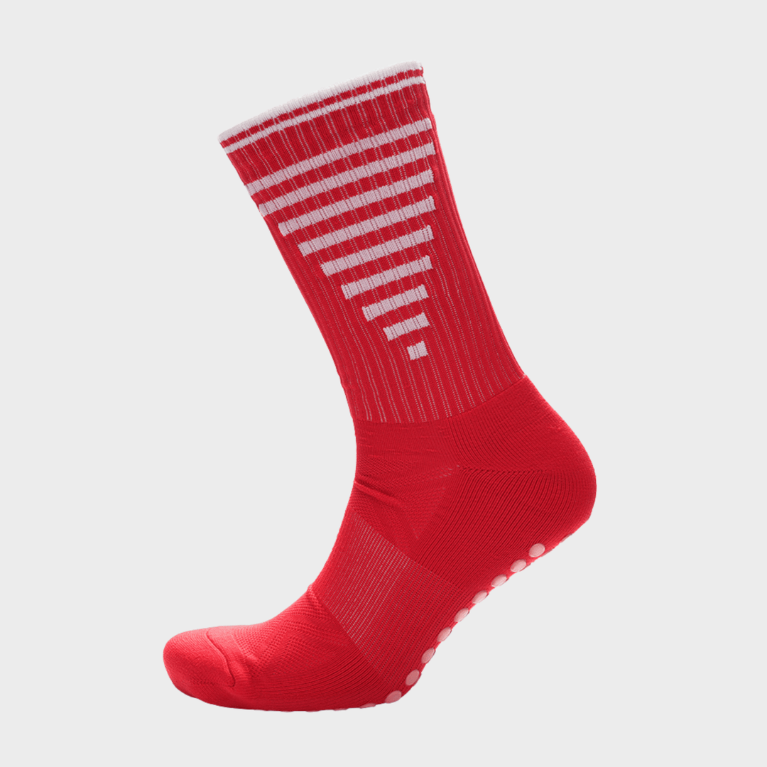 Kids Red Sport Grip Socks from You Know Who's