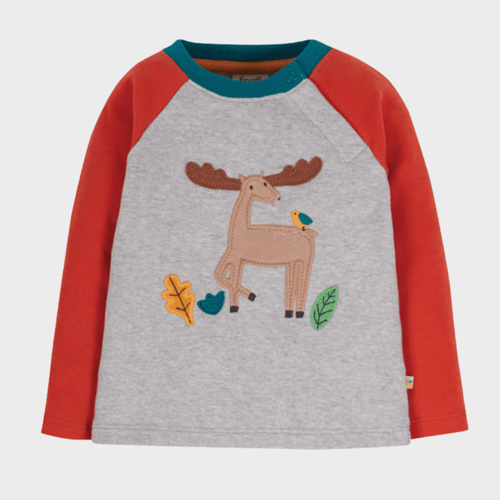 Kids Reindeer Frugi Organic Cotton Top from You Know Who's