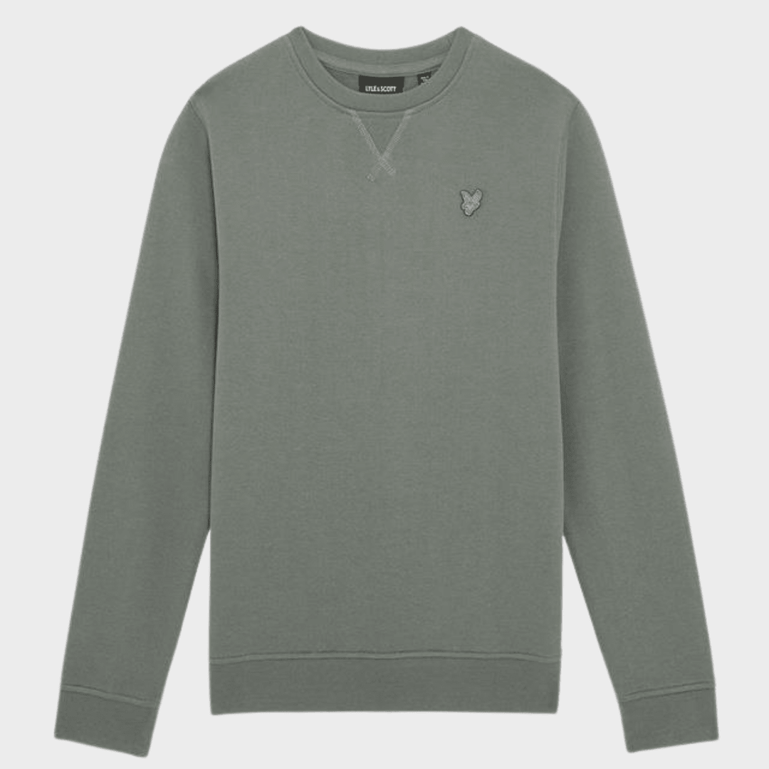 Kids Sage Lyle and Scott Tonal Badge Sweater from You Know Who's