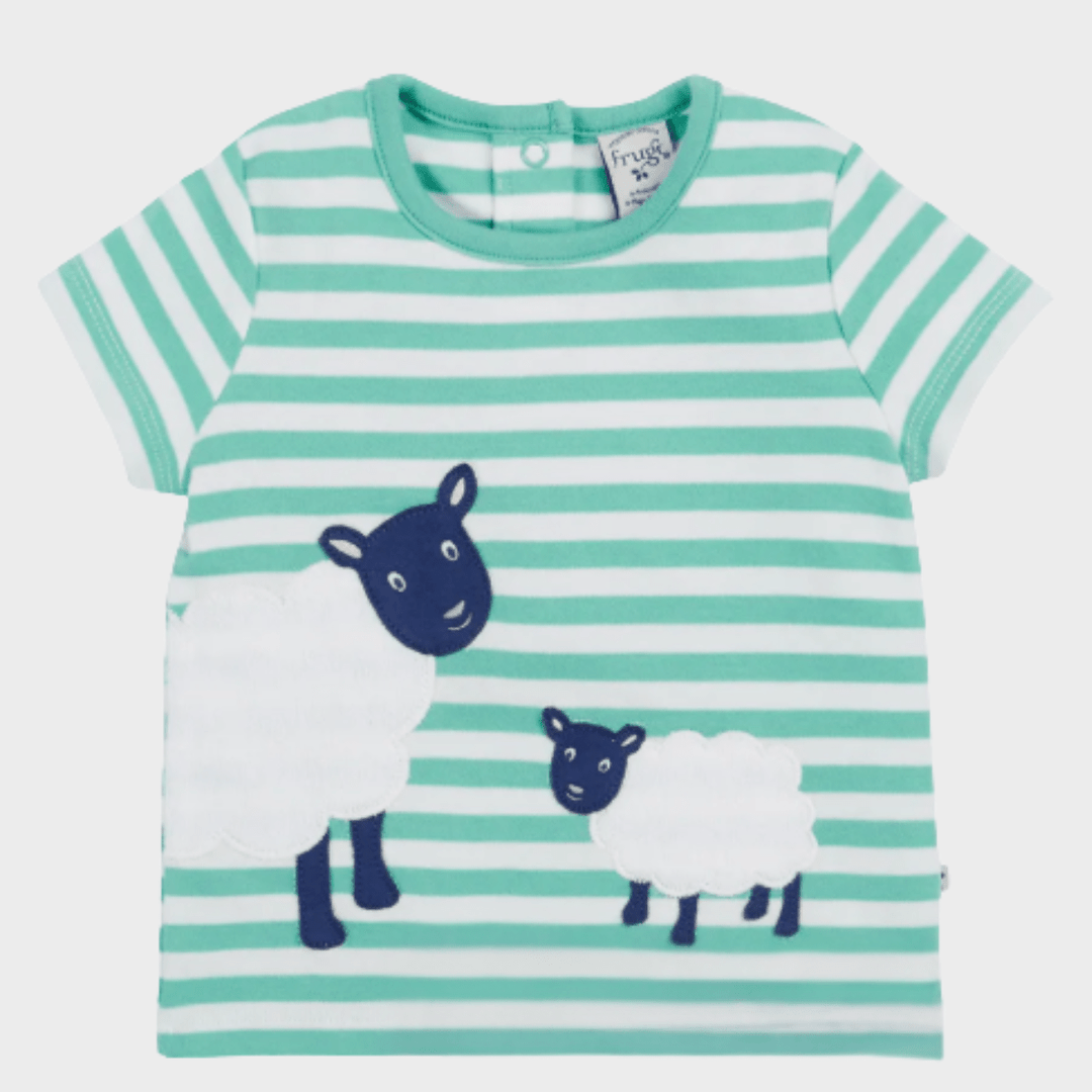 Kids Sheep Stripe Frugi Top from You Know Who's