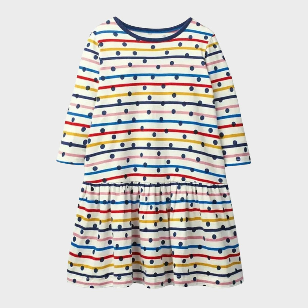 Kids Stripe and Spot Dress from You Know Who's