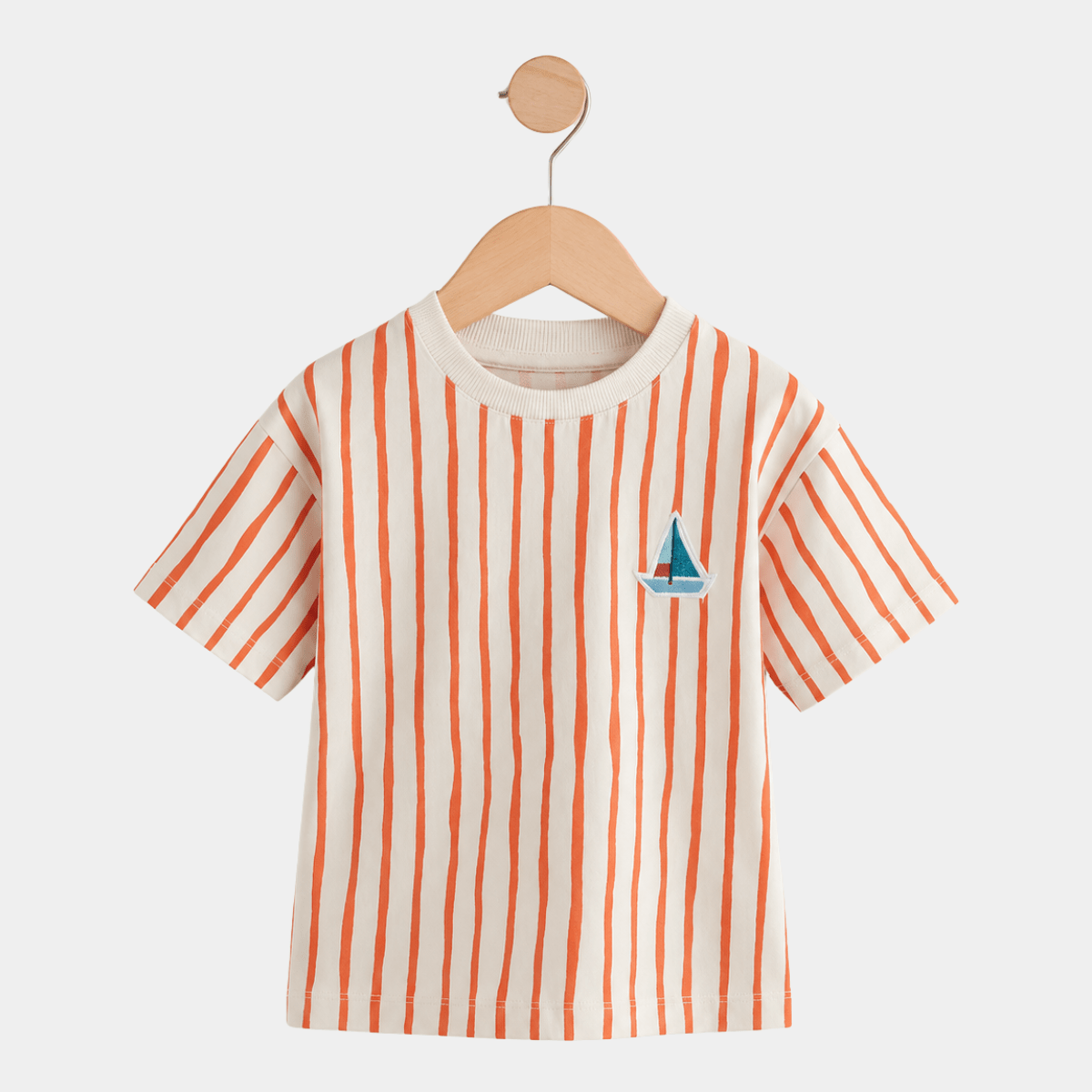 Kids Stripe Boat T-Shirt from You Know Who's