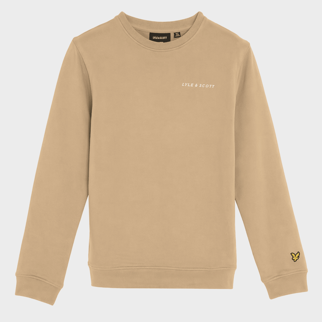 Kids Taupe Lyle and Scott Text Sweater from You Know Who's