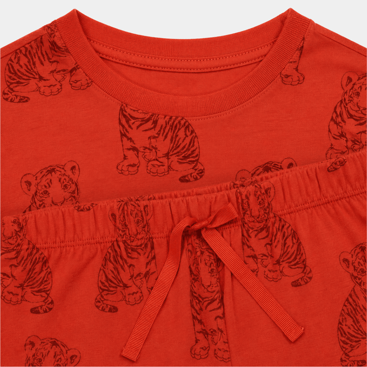 Kids Tiger Green Treat Bamboo Pjs from You Know Who's