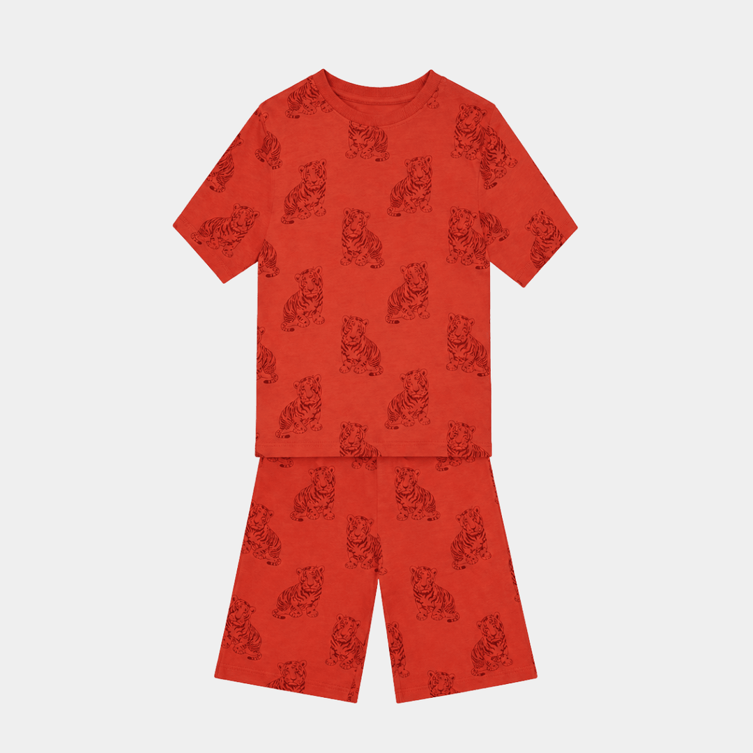 Kids Tiger Green Treat Bamboo Pjs from You Know Who's